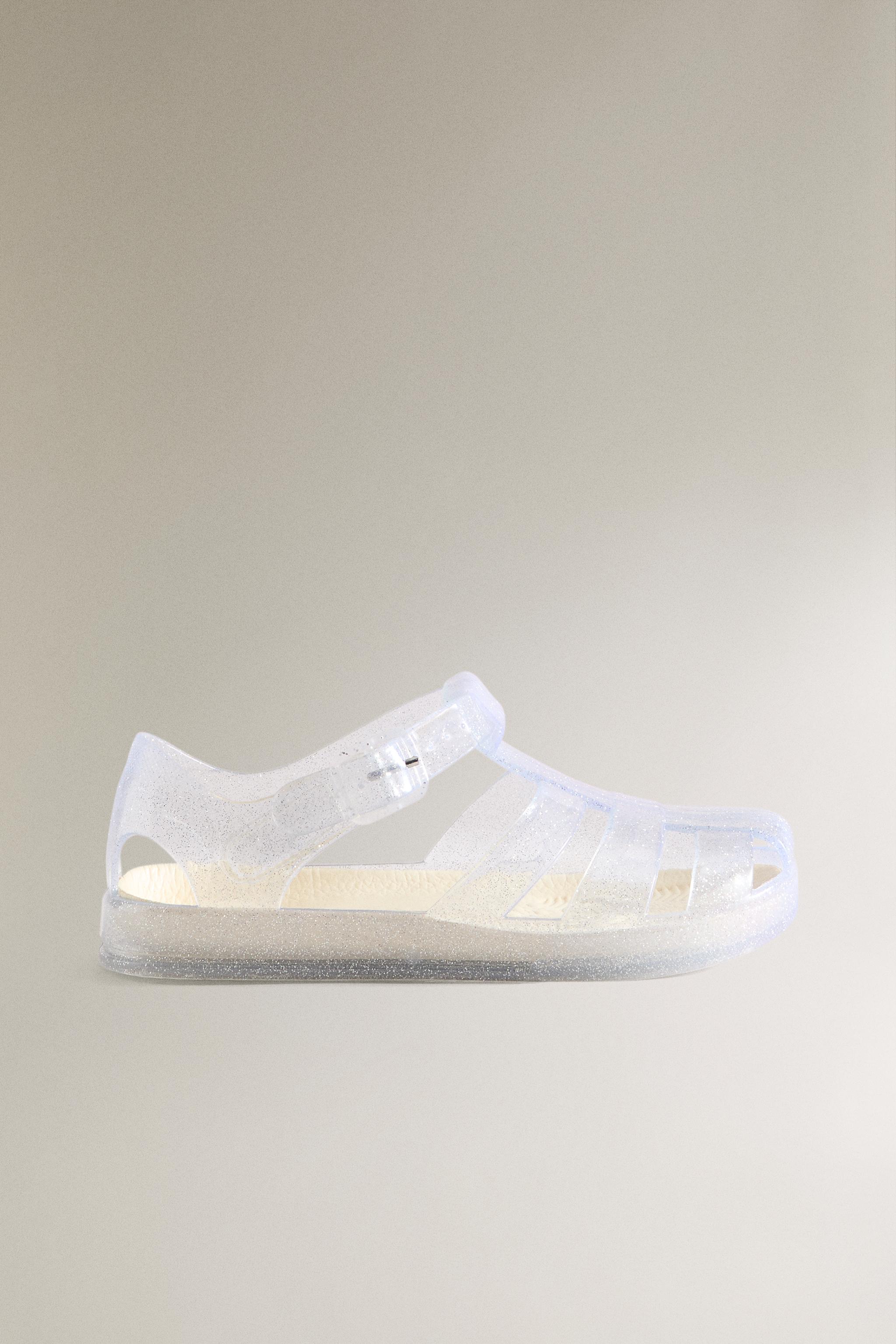 KIDS GLITTER CAGE SANDALS